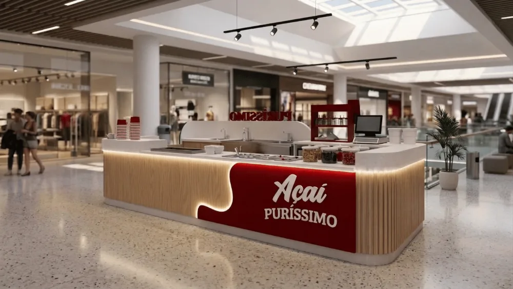 Modelo de franquia Quiosque Açaí Puríssimo